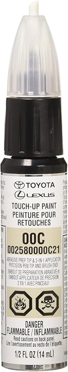 Toyota Genuine 00258-0000C-21 Clear Coat Touch-Up Paint Pen (.5 fl oz, 14 ml)