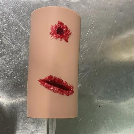 Hemorrhage Control Stop Bleeding Trainer Model, Laceration Simulator Model, Simulates Wound Packing and Tourniquet Trainer, for Practicing Hemostatic Dressing Techniques