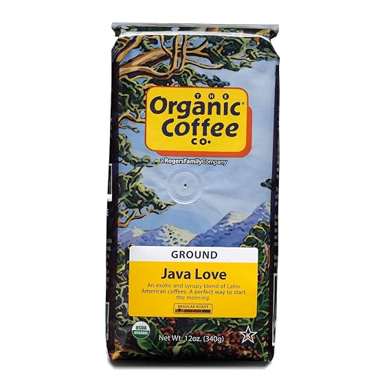 The Organic Coffee Co. Java Love Ground Coffee, 12 oz bag