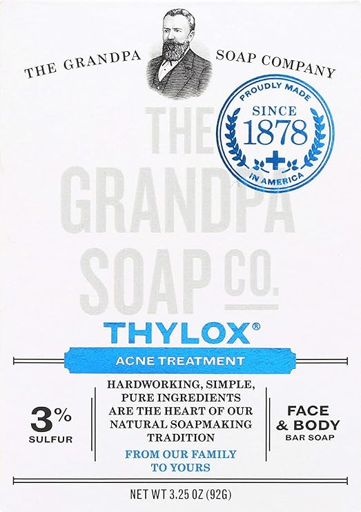 The Grandpa Soap Company Grandpa's thylox acne treatment soap with sulfur - 3.25 oz