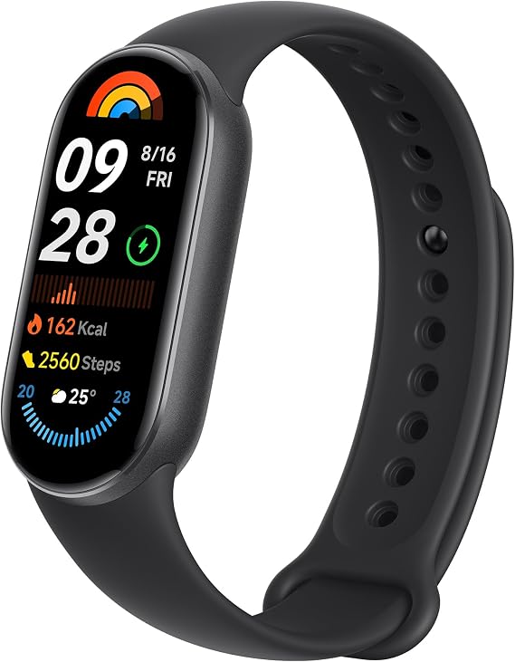 XIAOMI Smart Band 9 Global Version (2024) 1.62" Amoled Display | 233 mAh Battery | up to 21 Days of Battery Life | Over 150 Workout Modes | BT 5.4 | 50M Water Resistant - Midnight Black