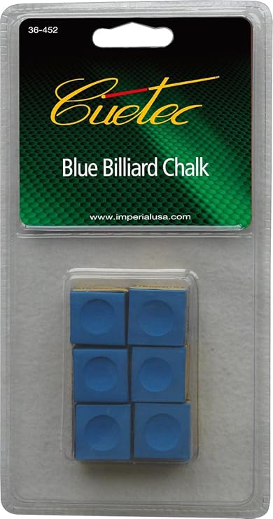 Cuetec Billiard/Pool Cue Chalk, 6 Cubes