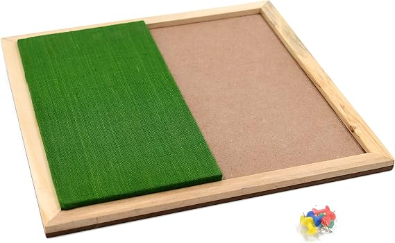 IVEI DIY Pin Board - Green -Wooden Craft - Hobby Board for Painting Wood Sheet Craft, Decoupage, Resin Art Work & Decoration