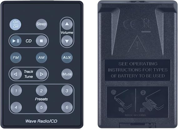 RETROSUN Replacement Remote Control for Bose A5 Wave Radio/CD Player