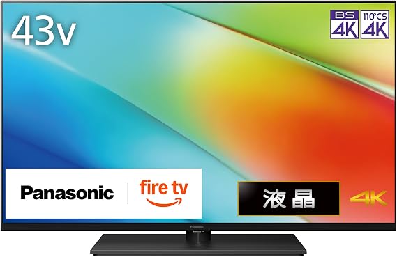 Panasonic 43V Type LCD TV 4K TV-43W90B VIERA with FireTV, with Anti-Tip Stand, 2025 Middle Model