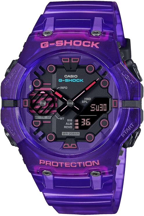 Casio GA-B001CBRS-6AJF Men's Wristwatch, Bluetooth Equipped, Purple