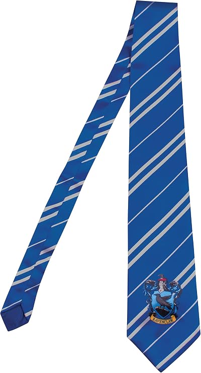 Harry Potter Necktie Costume Accessory, Movie Quality Hogwarts House Themed Character Dress Up Tie for Adults