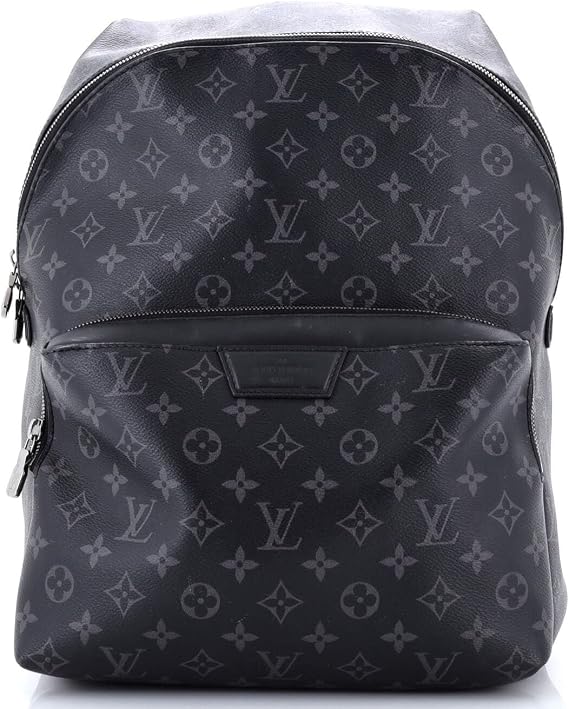 Pre-Loved Discovery Backpack Monogram Eclipse Canvas PM, Black