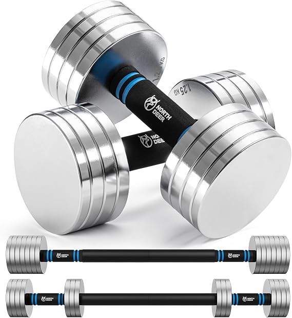 Northdeer Dumbbells Adjustable 10kg Barbell Set
