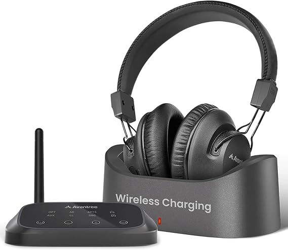 Avantree HT5009 - Plus -Wireless TV Headphones with aptX-Adaptive