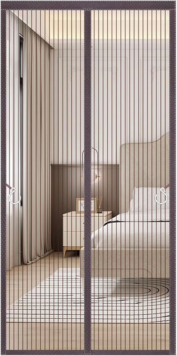 Magnetic Screen Door 63x94in, Magnetic Screen Door Mesh, Mesh Screen Door with Magnets, Strong Magnet Door Mesh for Patio Door, Front Door, Doorway