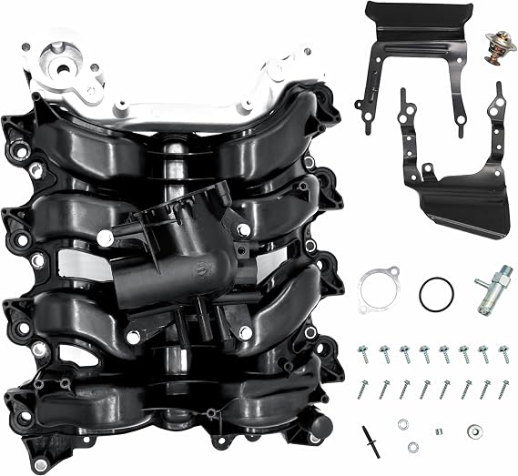 Upper Engine Intake Manifold with Gaskets for 2007-2008 Ford F-150 E-150 E-250 4.6L V8 VIN W, Replaces 7L3Z-9424-F 7L3Z-9424-B 615-375