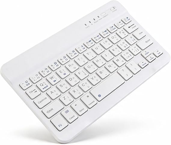 Ultra Slim Bluetooth Keyboard,English and Thai Language 7-8in Scissors Feet Support 40h Working Time Widely Suitable for Android/iOS/Systems.