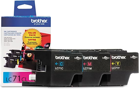 Brother LC713PKS Innobella Ink, Cyan/Magenta/Yellow, 3/PK