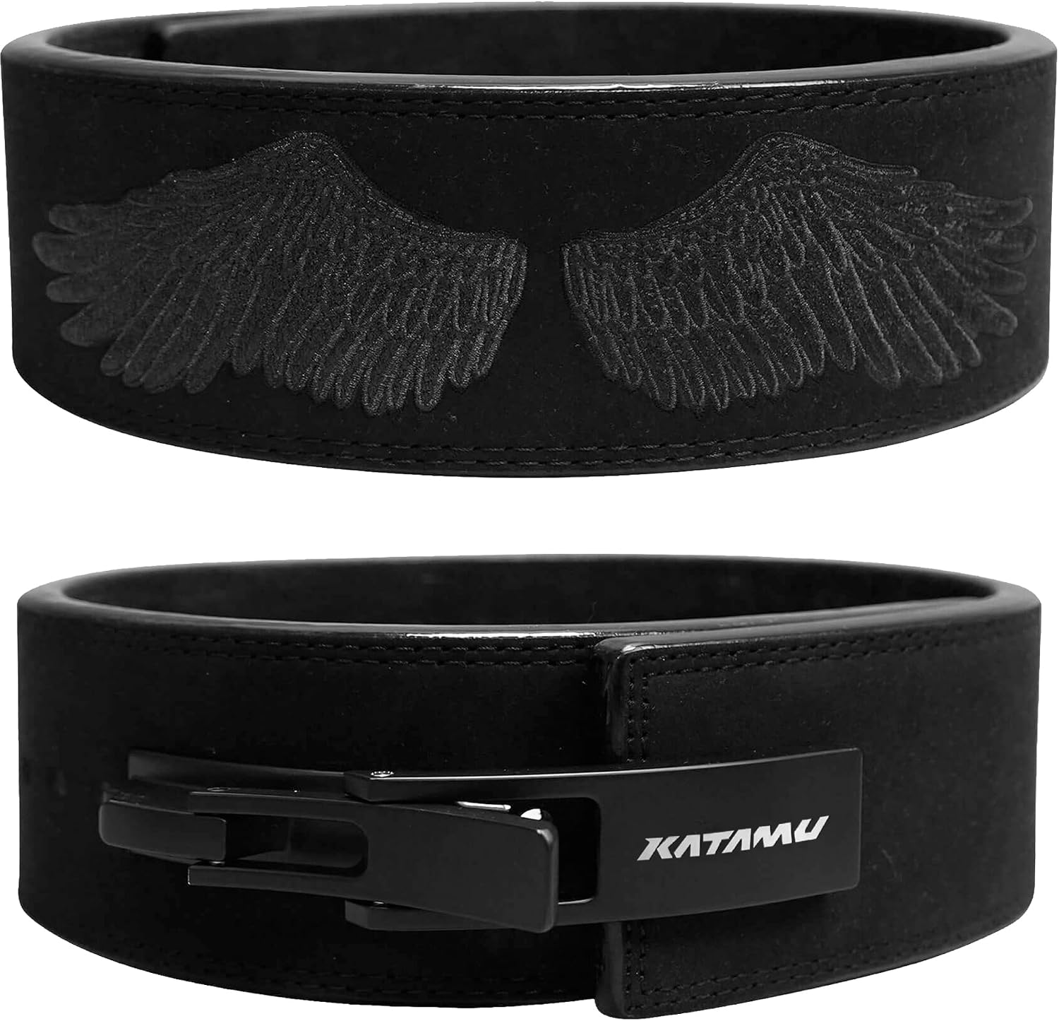 Katamu Wings Premium Weightlifting Belt - Lever Weightlifting Belt - Unisex Powerlifting Belt - Leather