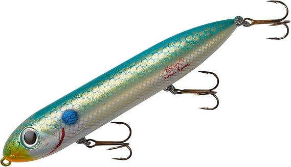 Heddon Super Spook Topwater Fishing Lure for Saltwater and Freshwater, Lake Fork Shad, Super Spook (7/8 oz)