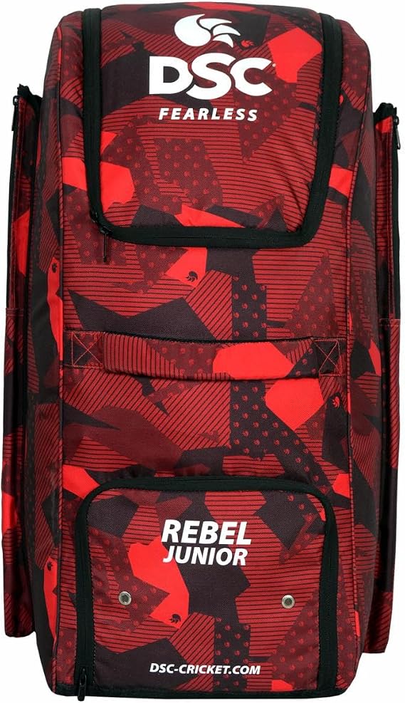 DSC Rebel Junior Duffle Kit Bag, Red Black 29 x 13 x 13 inches