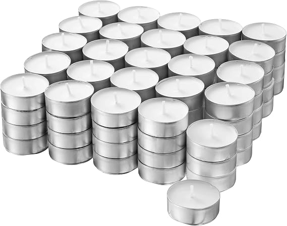 Ikea Glimma Unscented Tealights, White, 100 Count 500.979.95