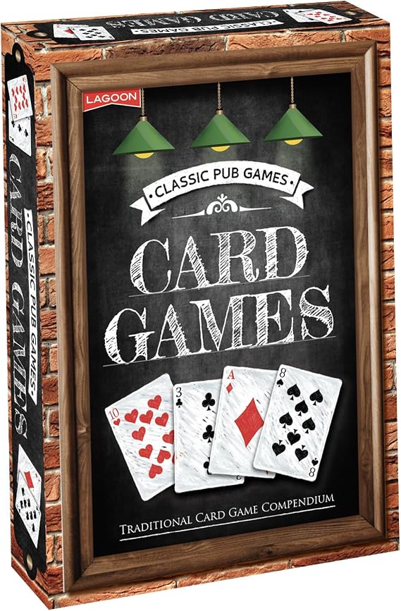 Lagoon Classic Pub Card Games Compendium, 50 Traditional Games, 2+ Players, Ages 14+