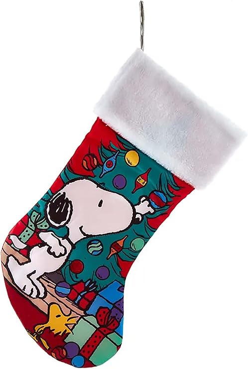 Peanuts Kurt Adler 19-Inch Snoopy Decorating Christmas Tree Stocking