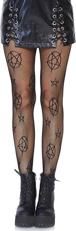 Leg Avenue Women's Dark Alternative Fishnet Tights