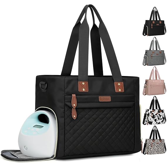 Pritent Baby Diaper Bag Tote,Waterproof Maternity Breast Pump Bags for Mom