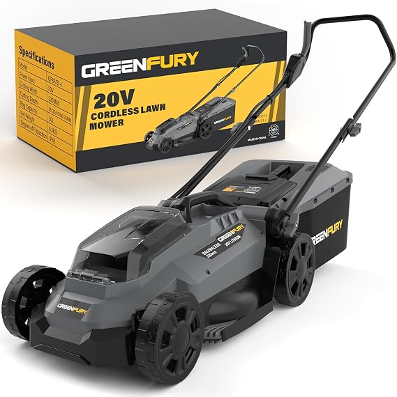 Cordless Lawn Mower Compatible with Dewalt 20V MAX Battery (Tool Only)