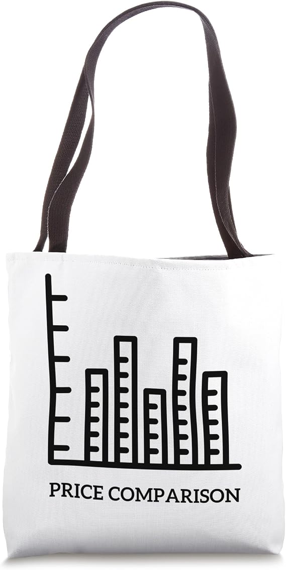 Price Comparison Tote Bag