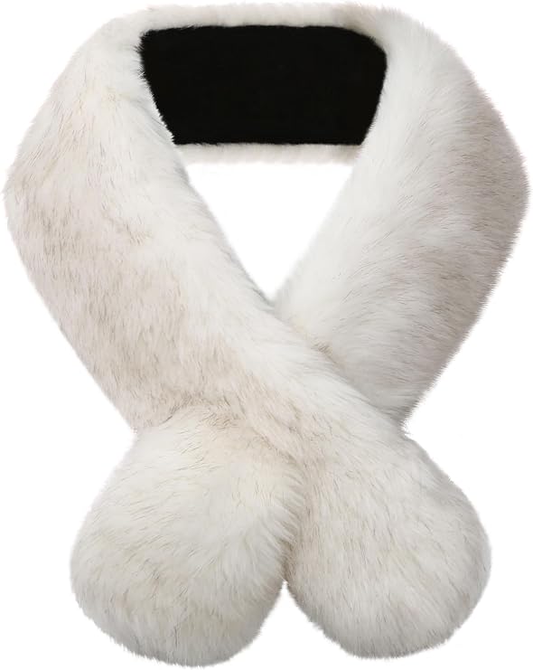 sy soul young Faux Fur Collar Women's Neck Warmer Scarf Wrap