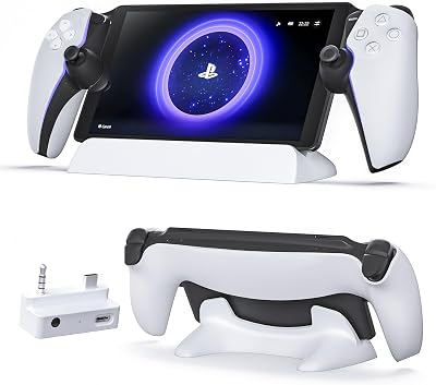 Charging Stand for PlayStation Portal - Charging Dock for PS Portal, Charge Base Holder with Adapter for PlayStation Portal Remote Player, PlayStation Portal Accessories