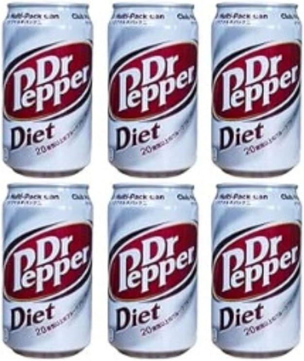 Diet Dr. Pepper 11.8 fl oz 350 ml / 6 Can Set Diet Dr. Pepper