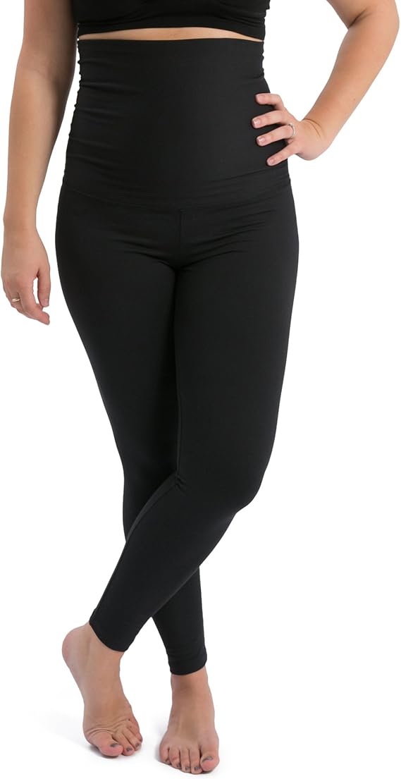 Kindred Bravely Louisa Maternity Leggings with Pockets Pregnancy Postpartum | Supportive high waist belly panel with light compression for all day wear. Soft stretchy and comfortable from bump to beyond