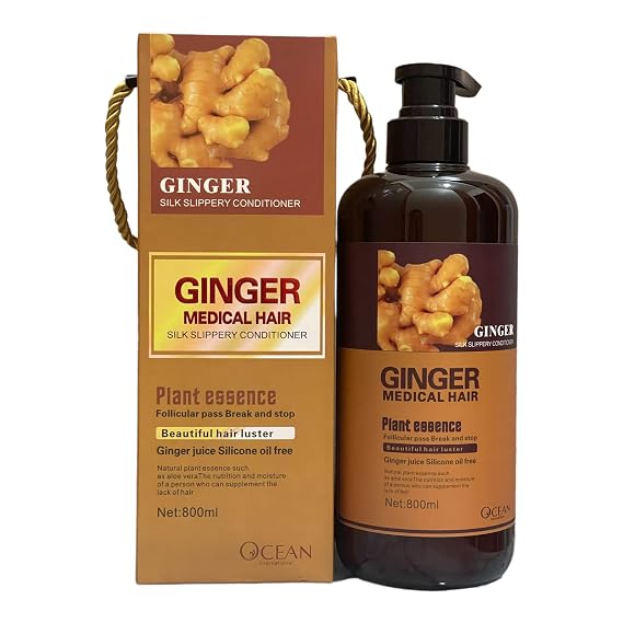 GINGER MEDICAL HAIR CONDITIONER (800 ML) WITH HERBAL INGREDIENTS (Conditioner), 27.0 Fl Oz, 1