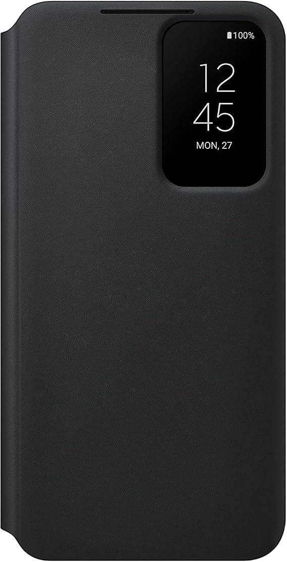 Samsung Galaxy S22 S-View Cover Smartphone Case Tap Control Advanced Design US Version Black EF-ZS901CBEGUS