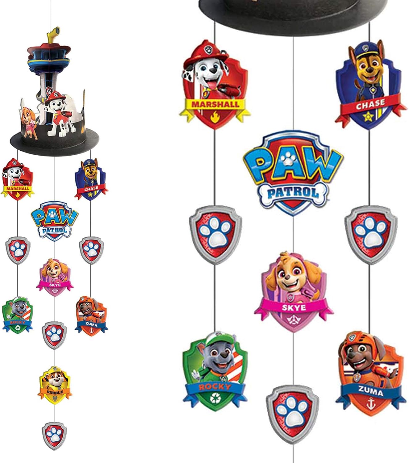 Amscan Paw Patrol Adventures Multicolor 2D Hanging String Decoration - 26 inch x 8 inch - Perfect For Parties & Kids' Rooms - Eye-Catching Design - 1 Count