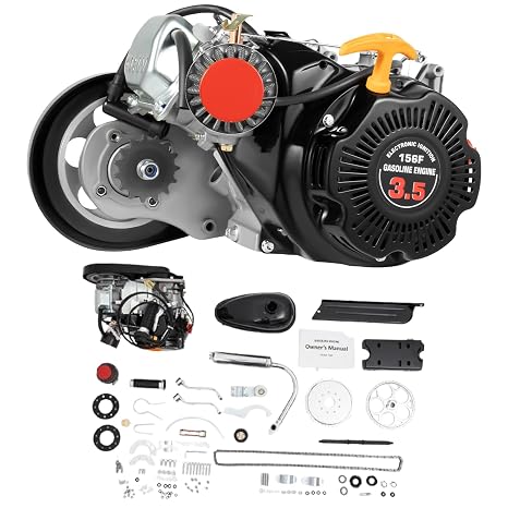 100CC Bicycle Engine Kit 4 Stroke Gas Bike Motor Kit w/Belt Drive