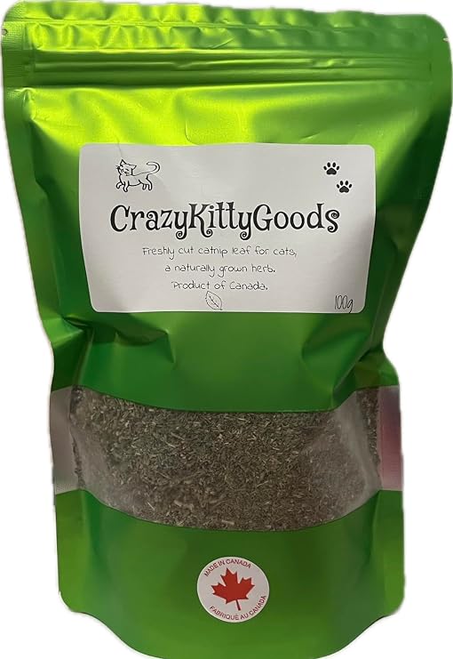 Catnip Leaf 100% Naural Grown Herb, Freshly Cut from Field. 100g/3.5oz Bags.