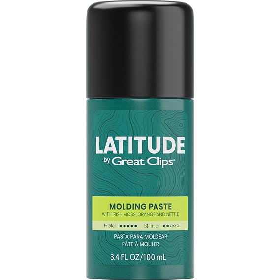 GREAT CLIPS LATITUDE Molding Paste | Hair Gel for Men | High Hold + Low Shine | 3.4oz | Packaging May Vary