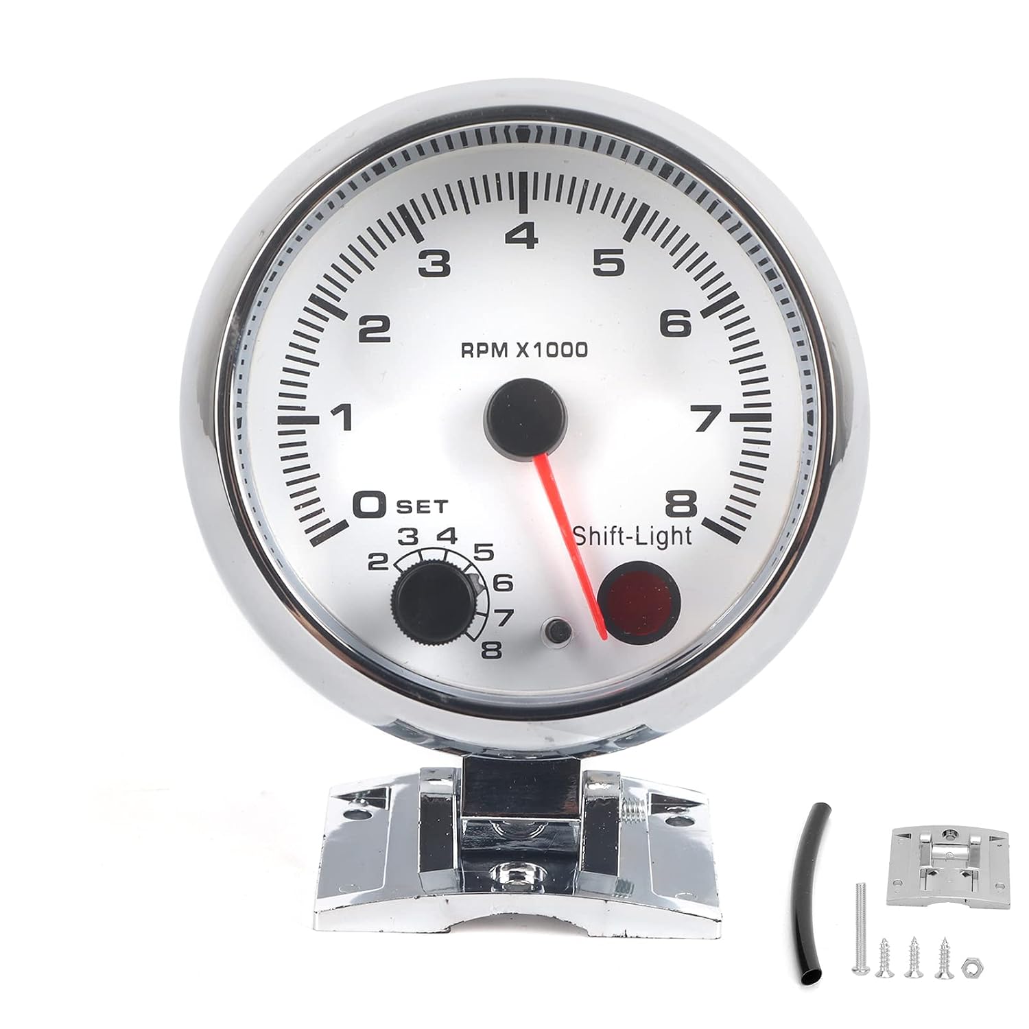 RPM Gauge, Car Tachometer  with Special Installation Manual, Tacho Gauge Dial is Illuminated for Easy Reading in The Dark