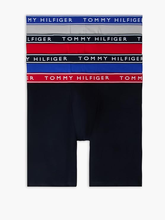 Tommy Hilfiger Men's Cotton Stretch 4-Pack Boxer Brief