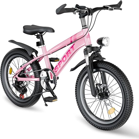 Mountain Bike for Ages 7-12 Years Old Boys & Girls, 20 24 Inch Mountain Bike,1/7 /21Speed Teenager Childrens' Bicycles, Multiple Colors