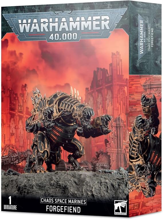 Games Workshop 43-14 Warhammer 40k - Space Marine du Chaos Forgefiend (2019), Black