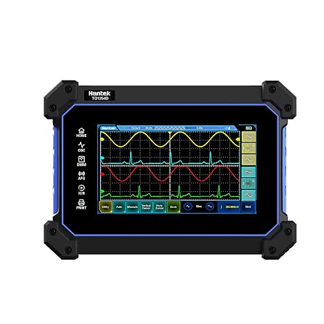 Hantek TO1112/TO1112C/TO1112D/TO1252C/TO1252D/TO1154C Touch Screen Digital Oscilloscope 2 Channels 110Mhz Hanheld Osciloscopio+Signal Source+Multimeter(TO1112)