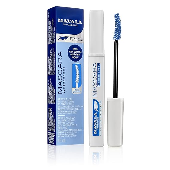 Mavala Mascara Waterproof, Glacier Blue, 0.32 Ounce