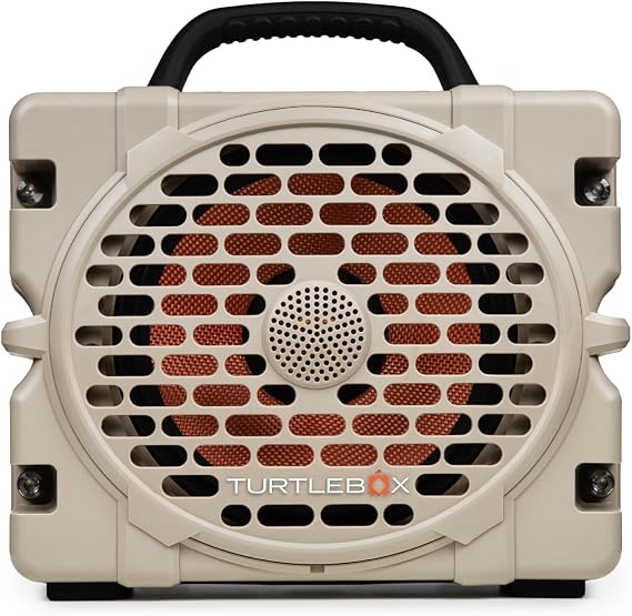 Turtlebox Grande, Largest Outdoor Bluetooth Speaker, Waterproof, Tan
