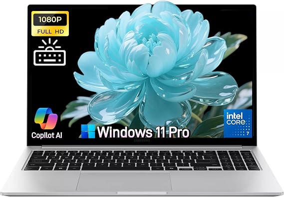 Samsung Galaxy Book4 Business Laptop - 15.6" FHD Display, Intel 10-Core 7-150U(Beats i7 1355U), 16GB RAM, 1TB SSD, Win 11 Pro, Backlit Keyboard, Fingerprint, Long Battery Life, W/Redragon Accessory
