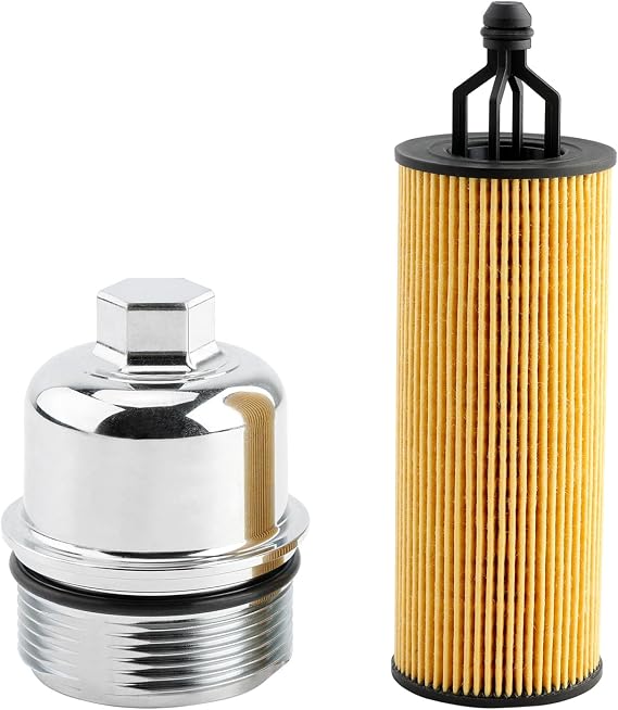 Oil Filter & Cap, Fit For 3.6L 2014-2023 Jeep Wrangler, Grand Cherokee