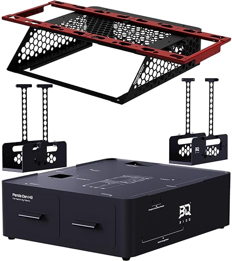 BIQU Panda Den H2+Panda Perch H2+Panda Perch HT for Bambu-Lab H2D/H2S/H2C 3D Printers, Filament Waste Collection & AMS Storage to Save Space for Makers, 3D Printing Farms