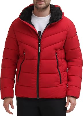 Calvin Klein Mens Heavyweight Short Puffer