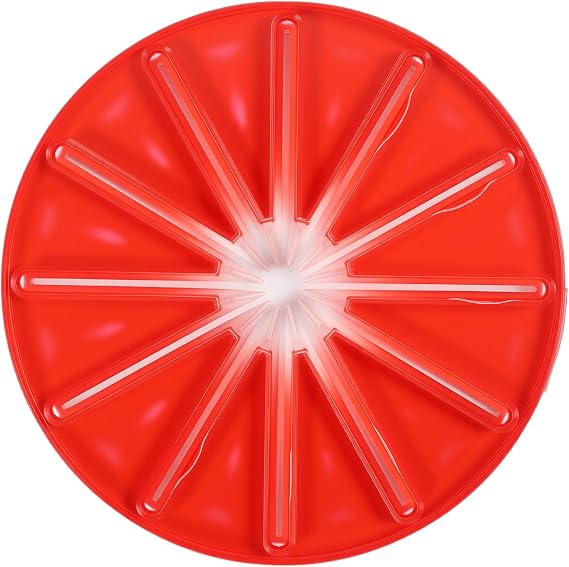 Stand Mixer Whisk Scraper Splash Guard, Round Mixing Bowl Wiper Baffle for 6 Wire Whisk, ABS TPR Anti Splatter Accessory Compatible with Kitchenaid Stand Mixer Kitchen Aid Accessories, Red